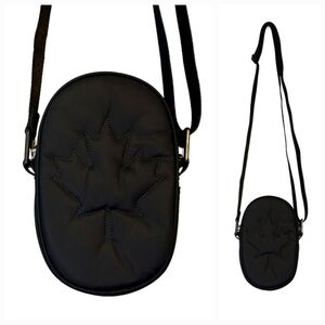 Lululemon Athletica Black Maple Leaf Crossbody